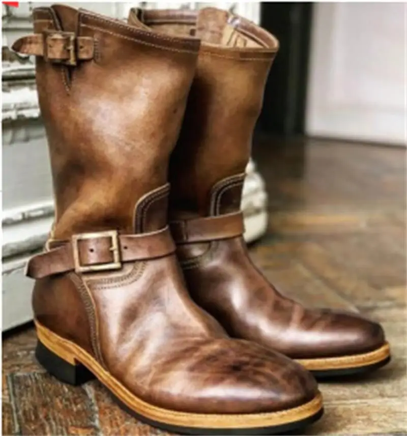 Men's Boots 2022 New Belt Buckle Middle Tube Boots Fashion Foreign Trade 38-48 Men's Boots Trendy Men's Set Feet
Men's Boots 2022 New Belt Buckle Middle Tube Boots Fashion Foreign Trade 38-48 Men's Boots Trendy Men's Set Feet