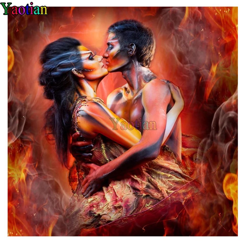 Diy diamond painting Flame romantic couple dance mosaic cross stitch 3d embroidery diamond round square stones Can be Mysterious
Diy diamond painting Flame romantic couple dance mosaic cross stitch 3d embroidery diamond round square stones Can be Mysterious