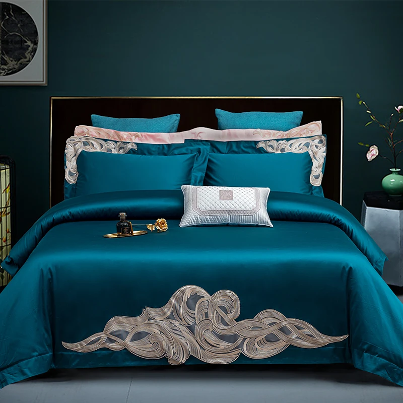 1000TC Egyptian Cotton Embroidery Bedding Sets Queen King size Duvet cover bed sheet Pillow Cover 4pcs
1000TC Egyptian Cotton Embroidery Bedding Sets Queen King size Duvet cover bed sheet Pillow Cover 4pcs