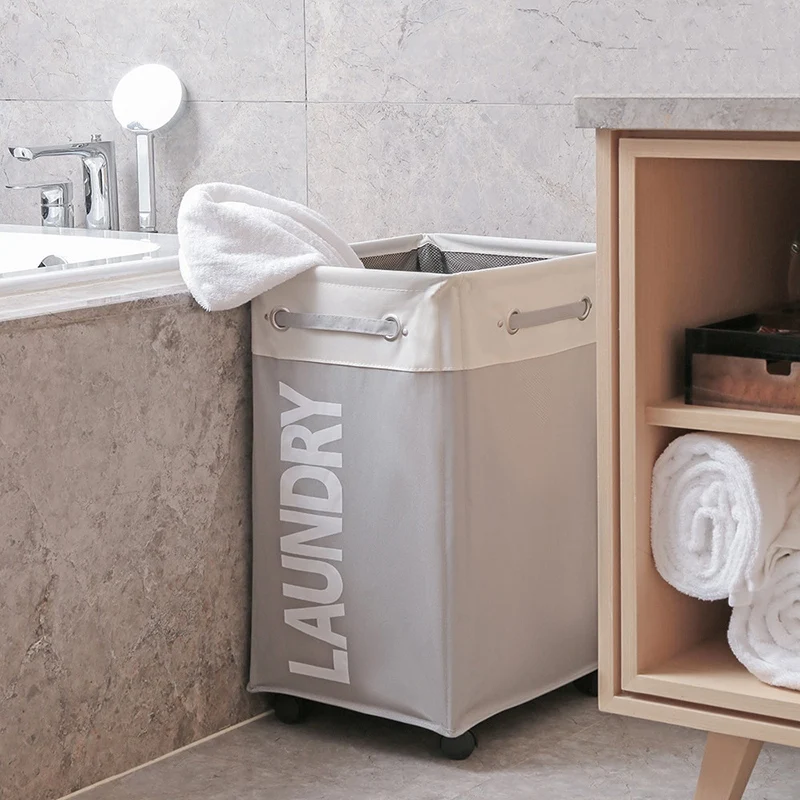 Dirty Clothes Laundry Basket Foldable Storage Basket with Wheel for Office Waterproof Oxford Bathroom Laundry Hamper
Dirty Clothes Laundry Basket Foldable Storage Basket with Wheel for Office Waterproof Oxford Bathroom Laundry Hamper