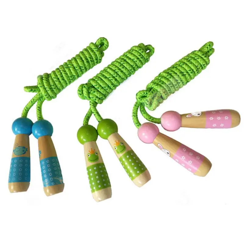 Wooden Handles Kids Jump Rope Adjustable Cartoon Rope Skipping for Kids Exercise 875D
Wooden Handles Kids Jump Rope Adjustable Cartoon Rope Skipping for Kids Exercise 875D