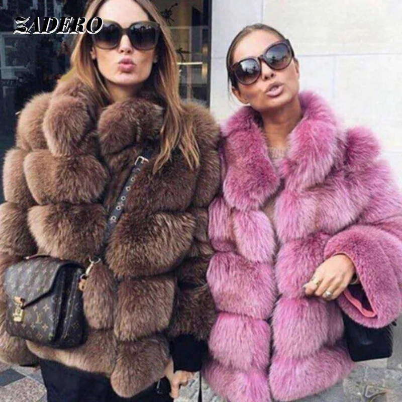 Autumn Winter Fashion Thick Warm Fur Coat Women Faux Fox Fur Jacket Casual Outerwear Girls High Streeet Solid Fur Coat Casual
Autumn Winter Fashion Thick Warm Fur Coat Women Faux Fox Fur Jacket Casual Outerwear Girls High Streeet Solid Fur Coat Casual
