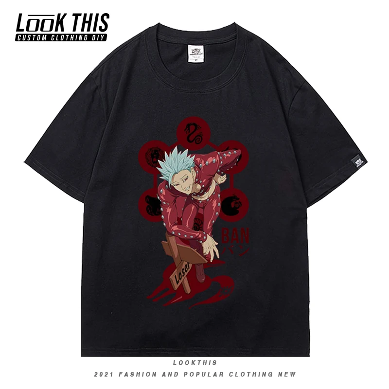 2021 Anime Seven Deadly Sins Girl Casual Harajuku Loose Oversized T-shirt Women's T-shirt Summer Female Short Sleeve Tee Tops
2021 Anime Seven Deadly Sins Girl Casual Harajuku Loose Oversized T-shirt Women's T-shirt Summer Female Short Sleeve Tee Tops