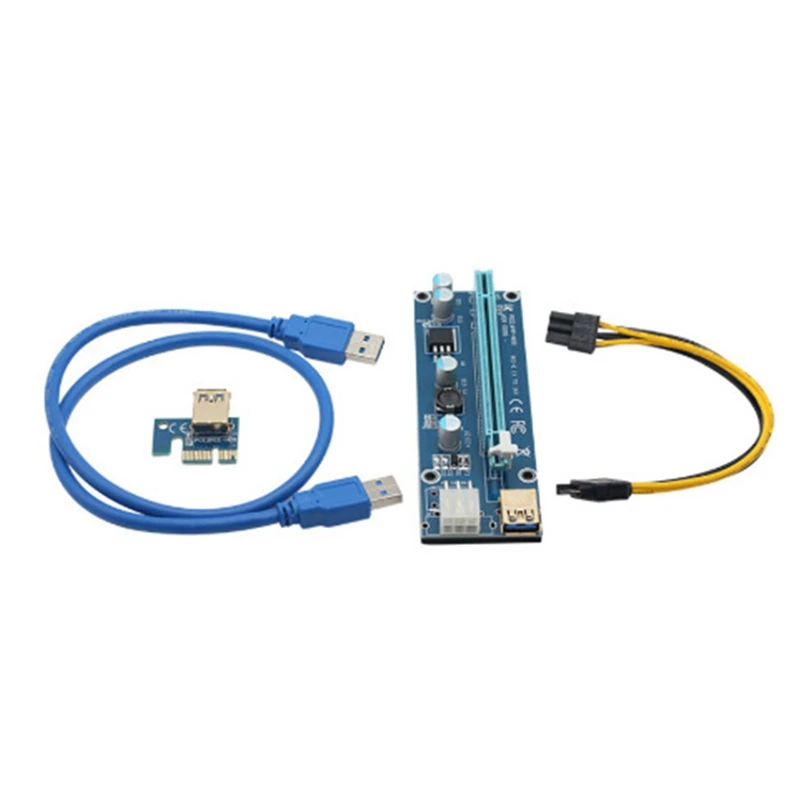 5 Pcs Ver 006C Pci-E Power Adapter with 1X to 16X Extension Cable Pci-E 6Pin to Sata Extender for Mining
5 Pcs Ver 006C Pci-E Power Adapter with 1X to 16X Extension Cable Pci-E 6Pin to Sata Extender for Mining