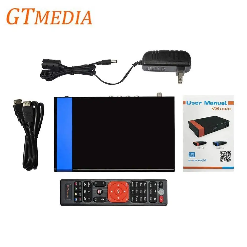 Spain warehouse Satellite Decoder GTMEDIA V8 Nova blue DVB-S/S2 with WiFi Ethernet SCART HEVC H.265 1080P Full HD
Spain warehouse Satellite Decoder GTMEDIA V8 Nova blue DVB-S/S2 with WiFi Ethernet SCART HEVC H.265 1080P Full HD