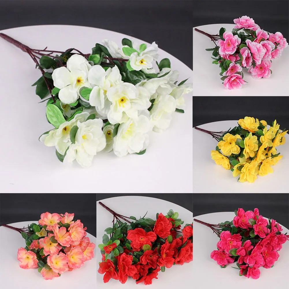 Fall Outdoor Artificial Red Azalea Flowers Bushes High Quality UV Resistant Fake Flowers Home Decor Small Decorations For Garden
Fall Outdoor Artificial Red Azalea Flowers Bushes High Quality UV Resistant Fake Flowers Home Decor Small Decorations For Garden
