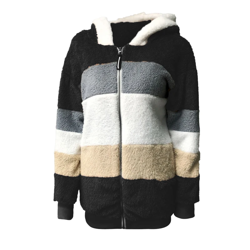 Winter Women Coat Fluffy Outerwear Women Jacket Female Warm Loose Coat Fashion Oversize Stitching Plaid Hooded Jacket 5XL WF017
Winter Women Coat Fluffy Outerwear Women Jacket Female Warm Loose Coat Fashion Oversize Stitching Plaid Hooded Jacket 5XL WF017