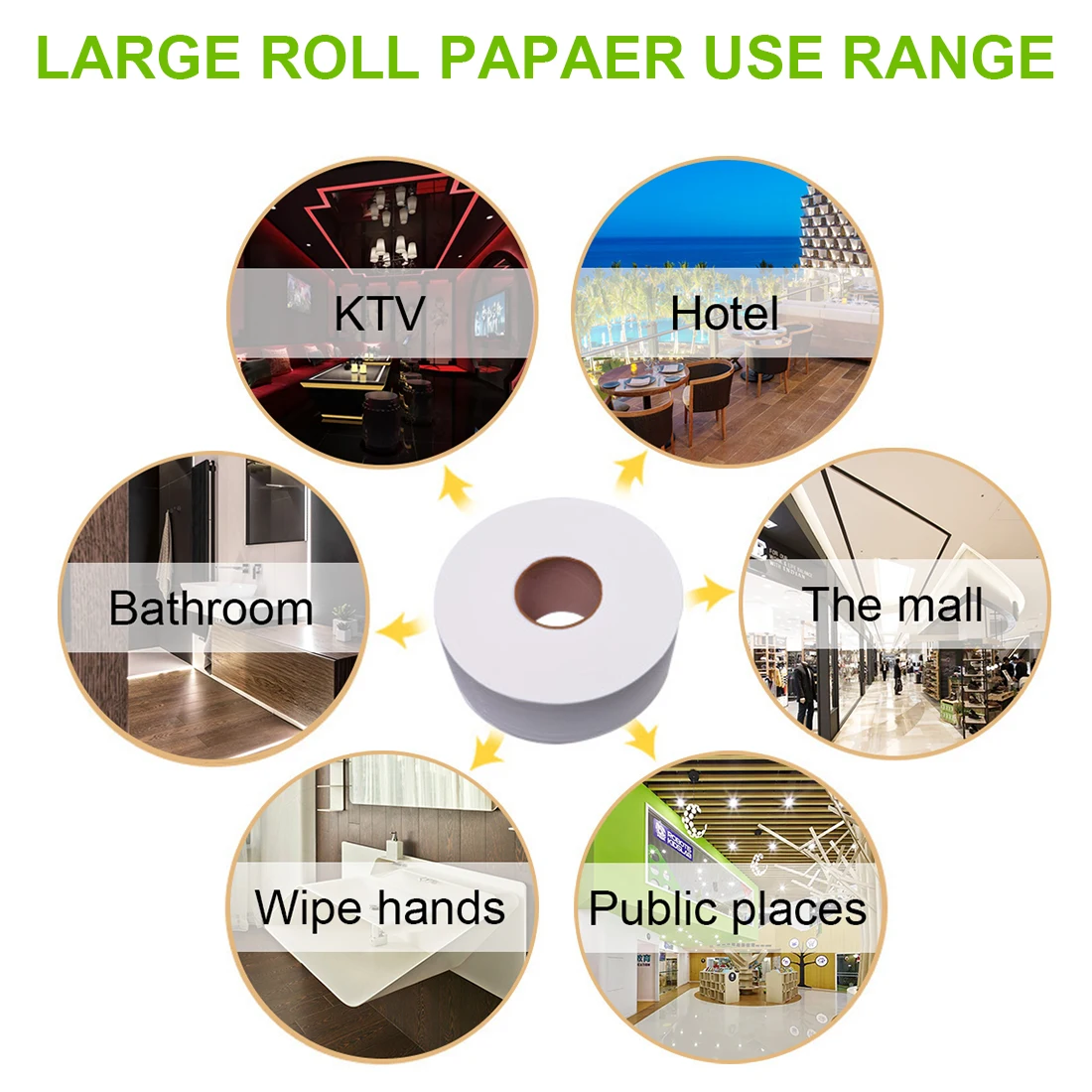 1 Roll Toilet Paper Top Jumbo Soft for Household and Commercial Toilet Paper 4-Ply Native Wood Toilet Paper
1 Roll Toilet Paper Top Jumbo Soft for Household and Commercial Toilet Paper 4-Ply Native Wood Toilet Paper