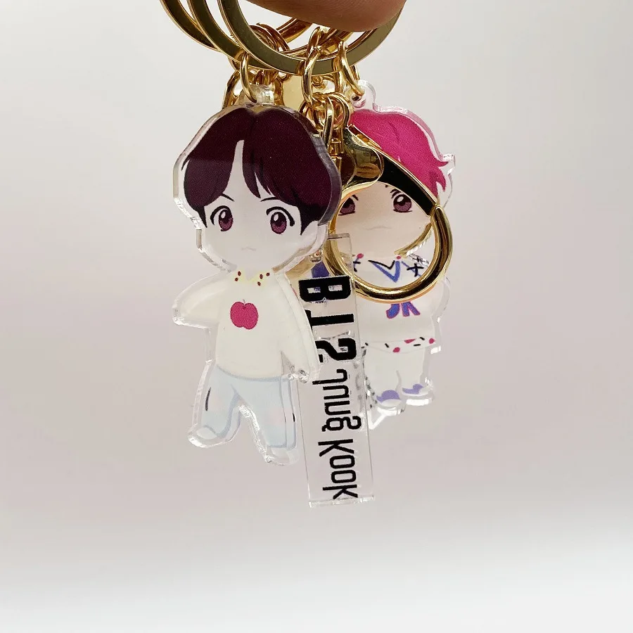 Japanese Anime BTS Keychain Student Schoolbag Backpack Acrylic Cartoon Pendant Decoration Car Key Keyring Small Gift2021
Japanese Anime BTS Keychain Student Schoolbag Backpack Acrylic Cartoon Pendant Decoration Car Key Keyring Small Gift2021