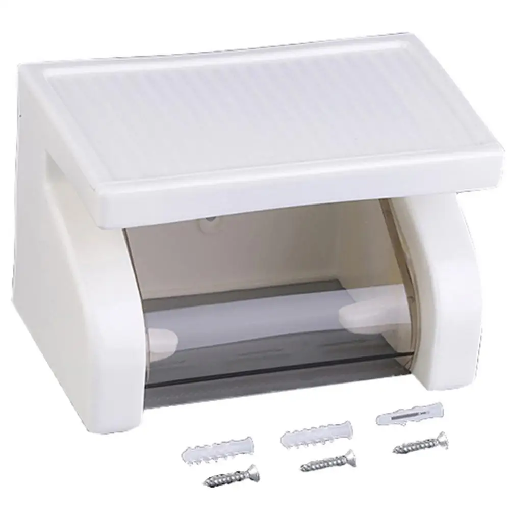 Wall Mounted Plastic Waterproof Toilet Bathroom Tool Roll Paper Tissue Holder
Wall Mounted Plastic Waterproof Toilet Bathroom Tool Roll Paper Tissue Holder