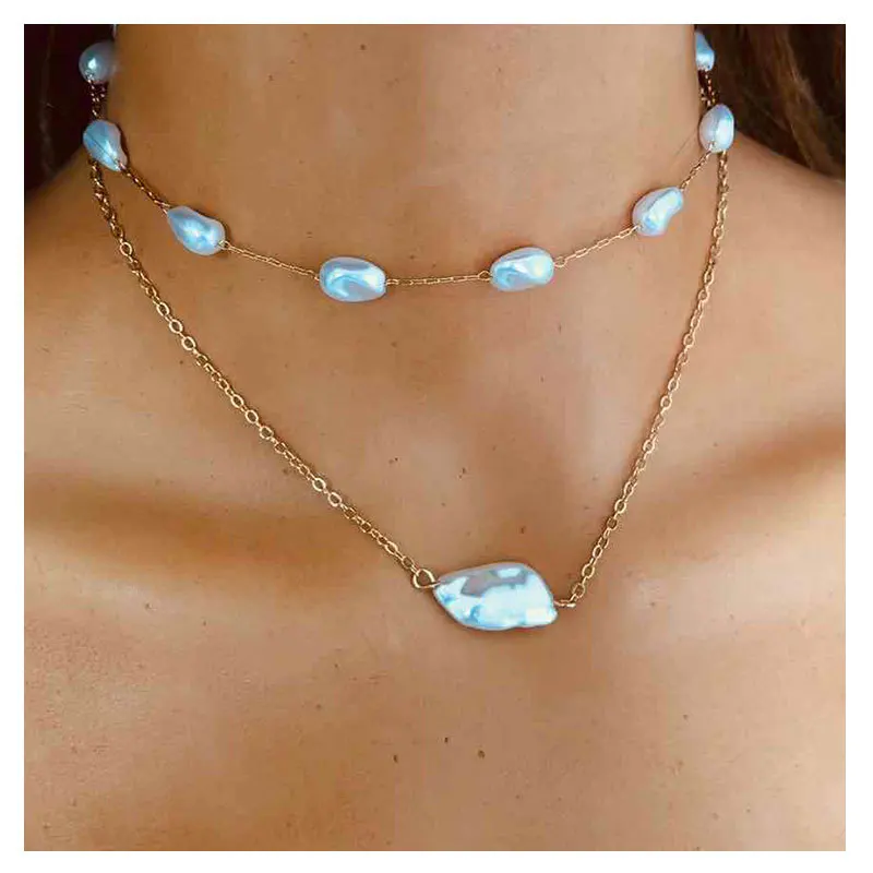 Simulated Pearl Pendant Necklace Female Statement Gold Color Chain Geometric Pearl Beaded Choker Necklace For Women Jewelry
Simulated Pearl Pendant Necklace Female Statement Gold Color Chain Geometric Pearl Beaded Choker Necklace For Women Jewelry