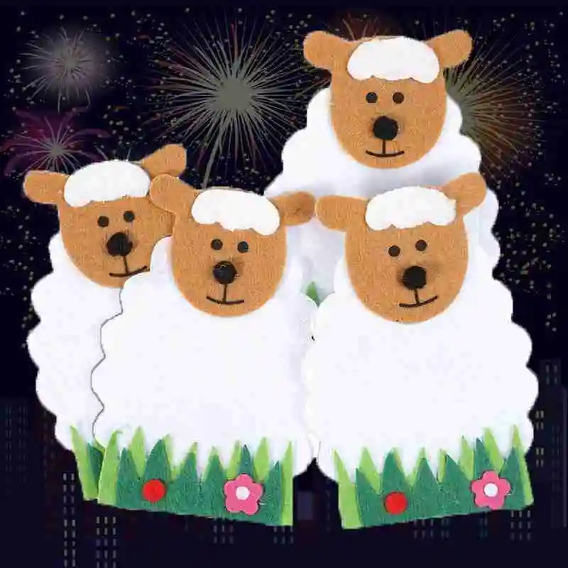 4 Sheep Knife and Fork Pockets Tableware Covers Easter Items Decoration Happy Easter Decorations for Home Sheep Knife
4 Sheep Knife and Fork Pockets Tableware Covers Easter Items Decoration Happy Easter Decorations for Home Sheep Knife