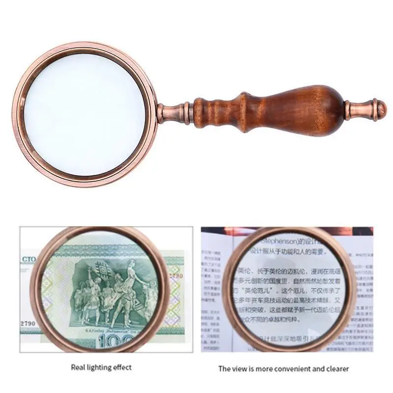 10X 75mm Handheld Magnifier Wooden Handle Vintage Magnifying Glass Portable Retro Handle Magnifier Eye Loupe Glass With Gift Box
10X 75mm Handheld Magnifier Wooden Handle Vintage Magnifying Glass Portable Retro Handle Magnifier Eye Loupe Glass With Gift Box