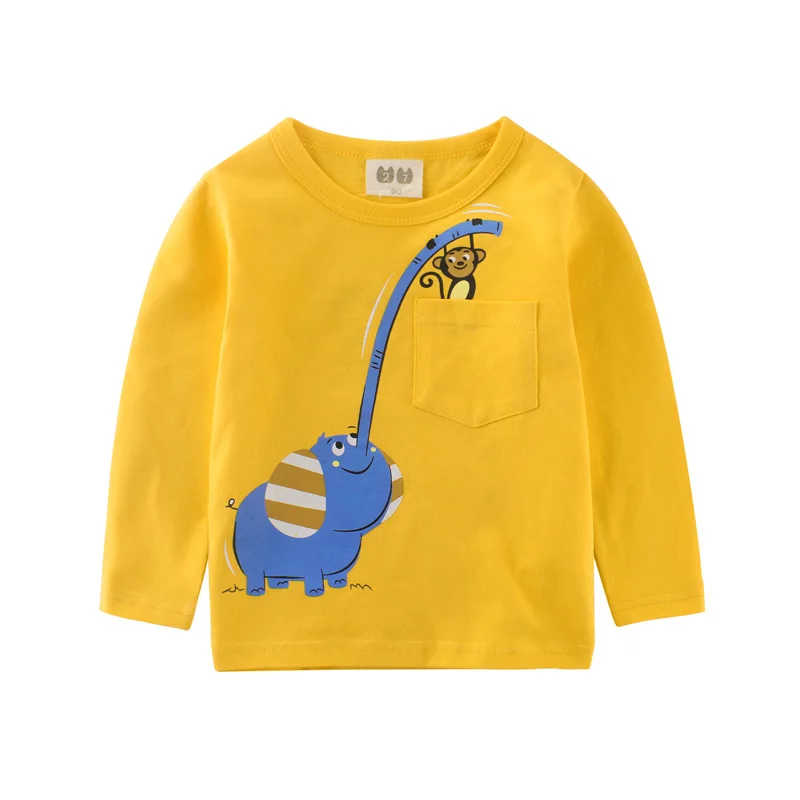 2022 Animal Kids T-shirt Spring Long Sleeve Cotton Funny Zoo Story Print Kids Clothes Baby Boys Girls Tee Pocket Children Tops
2022 Animal Kids T-shirt Spring Long Sleeve Cotton Funny Zoo Story Print Kids Clothes Baby Boys Girls Tee Pocket Children Tops
