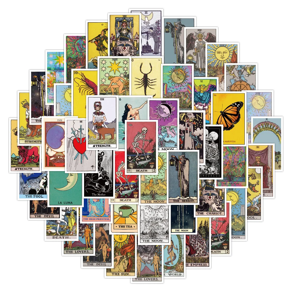 10//30/60Pcs Divination Tarot Card Stickers for Luggage Laptop Notebook Motorcycle Skateboard Graffiti Sticker Kids Toy Gifts
10//30/60Pcs Divination Tarot Card Stickers for Luggage Laptop Notebook Motorcycle Skateboard Graffiti Sticker Kids Toy Gifts