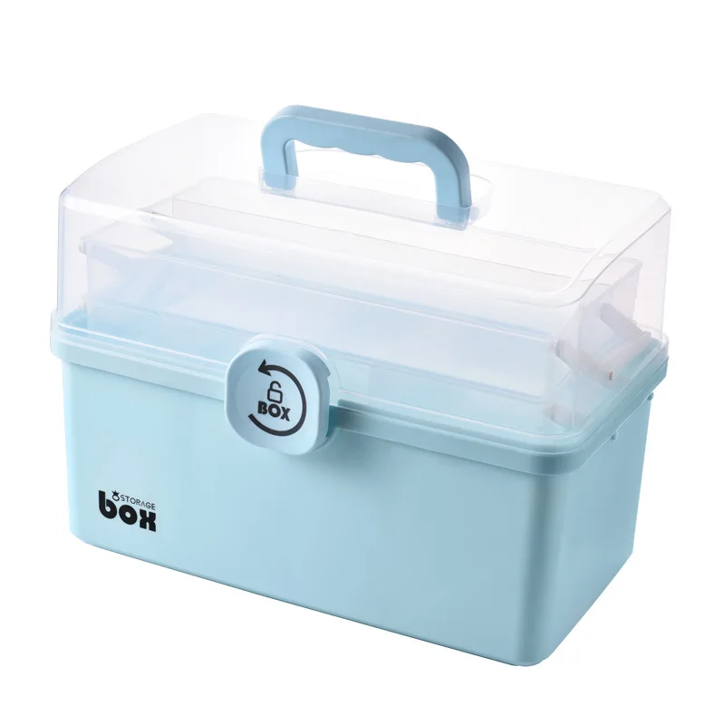 Home Portable 3 Layer Emergency Medical Medicine Portable Medicine Box Family Transparent Emergency Medicine Box Storage Box
Home Portable 3 Layer Emergency Medical Medicine Portable Medicine Box Family Transparent Emergency Medicine Box Storage Box