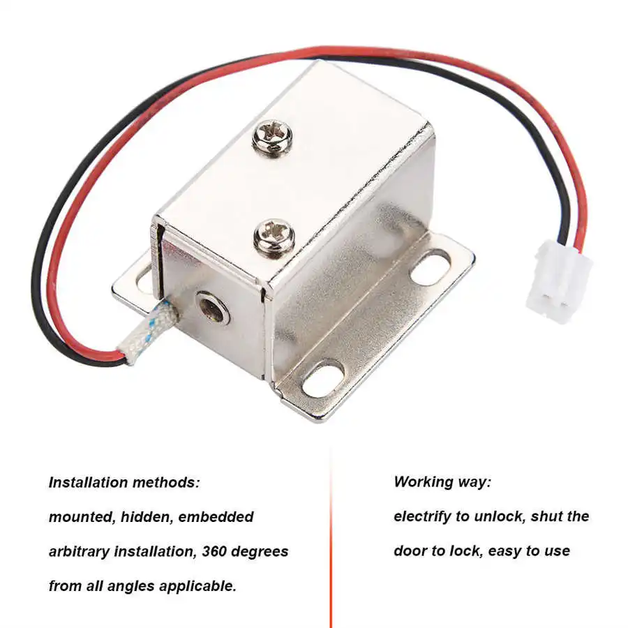 Electromagnetic Electric Lock Access Control for Door Cabinet Drawer Solenoid | Безопасность и защита