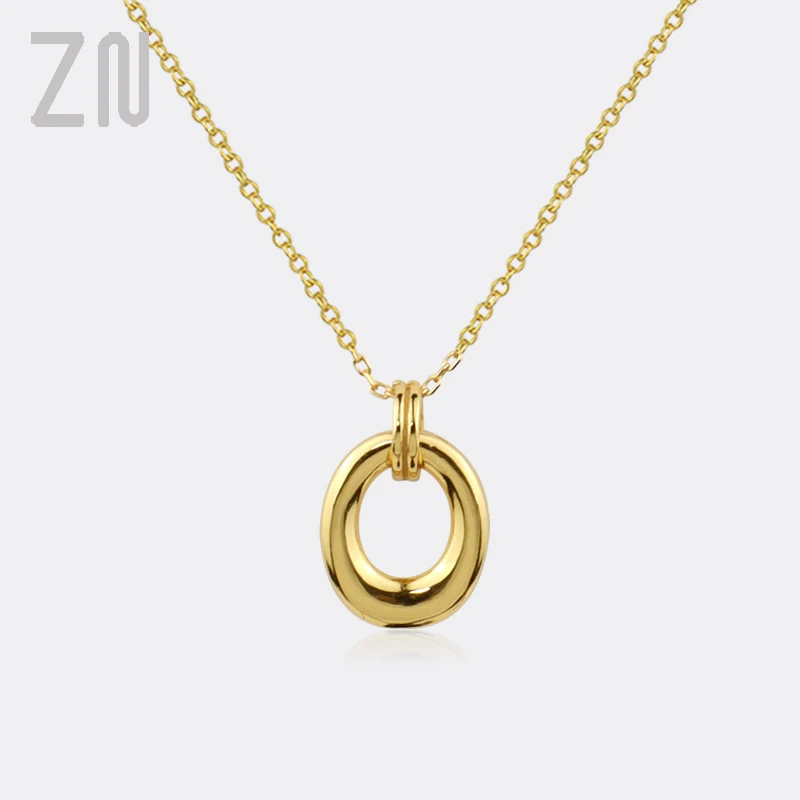 ZN 2021 New Korean Style Simple Temperament Luxury Circle Pendant Necklaces for Women Fashion Trendy Jewelry Accessories Gifts
ZN 2021 New Korean Style Simple Temperament Luxury Circle Pendant Necklaces for Women Fashion Trendy Jewelry Accessories Gifts