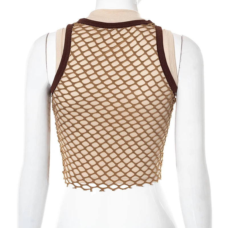 Bomblook Casual Fashion Summer Clothes For Women 2021 Sleeveless 2 Piece Mesh Y2K Crop Top Female Home Clothing Streetwears
Bomblook Casual Fashion Summer Clothes For Women 2021 Sleeveless 2 Piece Mesh Y2K Crop Top Female Home Clothing Streetwears
