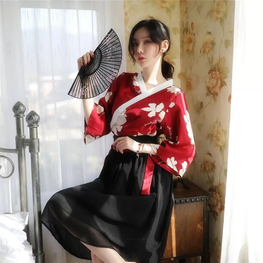 Japanese Streetwear Improved Kimono Female Geisha Vintage Clothing Printing Fashion Yukata Ladies Stage Performance Costume Set
Japanese Streetwear Improved Kimono Female Geisha Vintage Clothing Printing Fashion Yukata Ladies Stage Performance Costume Set
