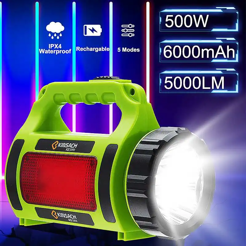 Superbright Tactical Handheld Spotlight Flashlight Rechargeable 500W 3500LM Light USB Power Charger
Superbright Tactical Handheld Spotlight Flashlight Rechargeable 500W 3500LM Light USB Power Charger