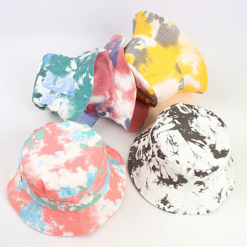New Tie Dye Bucket Hat Men Women Colorful Reversible Fishermen Hat Hip-Hop Street Hiking Casual Sun Protection Panama Bob Cap
New Tie Dye Bucket Hat Men Women Colorful Reversible Fishermen Hat Hip-Hop Street Hiking Casual Sun Protection Panama Bob Cap