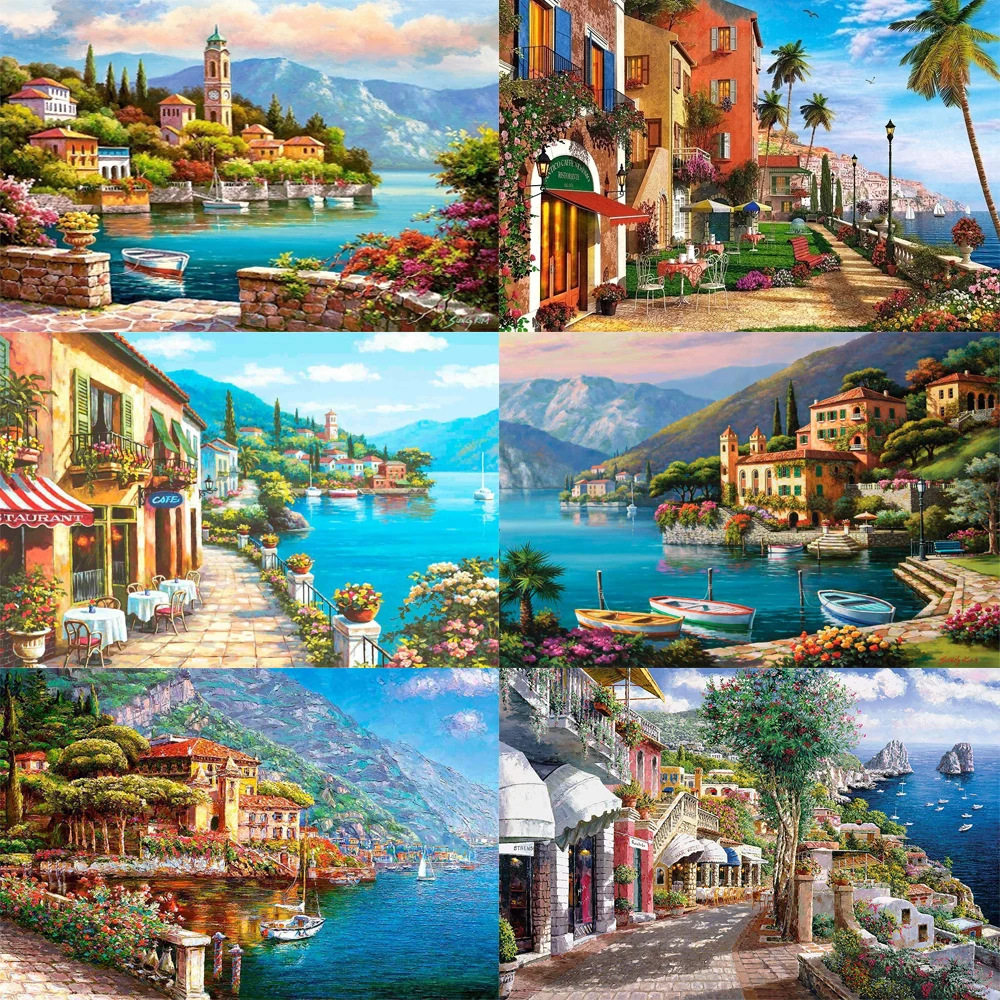 5D Diy Diamond Painting Cross Stitch full Square Diamond Embroidery Seaside town picture for room Decor H2471
5D Diy Diamond Painting Cross Stitch full Square Diamond Embroidery Seaside town picture for room Decor H2471