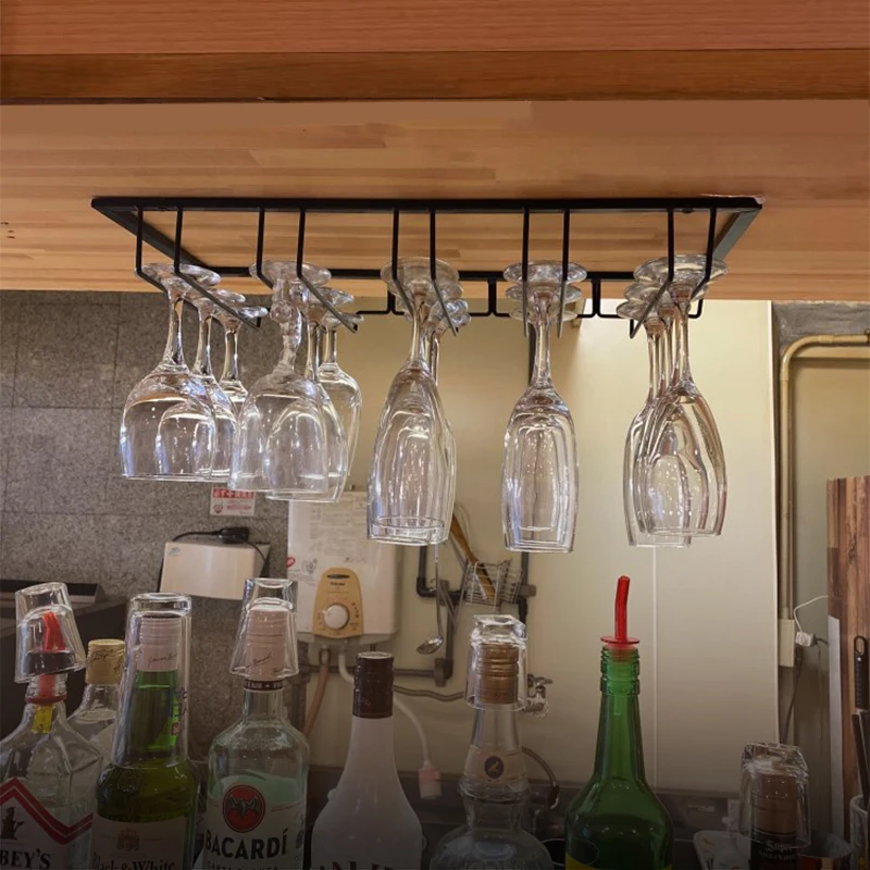 Iron Wall Mount Wine Glass Hanging Holder Goblet Stemware Storage Organizer Rack
Iron Wall Mount Wine Glass Hanging Holder Goblet Stemware Storage Organizer Rack