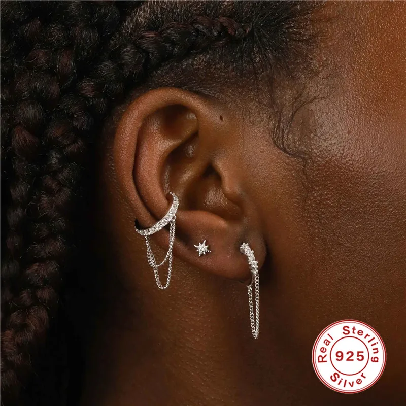 AIDE 100% Real Silver 925 Earring 2021 Trend Earring For Women 1Pc Star Diamond Drop Earring Jewelry Pendientes Mujer
AIDE 100% Real Silver 925 Earring 2021 Trend Earring For Women 1Pc Star Diamond Drop Earring Jewelry Pendientes Mujer