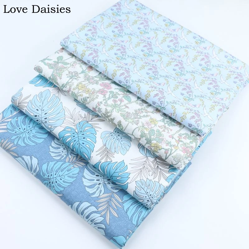 100% Cotton Twill WHITE BLUE Bird Flower Vine Big Palm Leave Fabric Kids Bedding Sheet Handwork Decor Girl Apparel Dress Craft
100% Cotton Twill WHITE BLUE Bird Flower Vine Big Palm Leave Fabric Kids Bedding Sheet Handwork Decor Girl Apparel Dress Craft