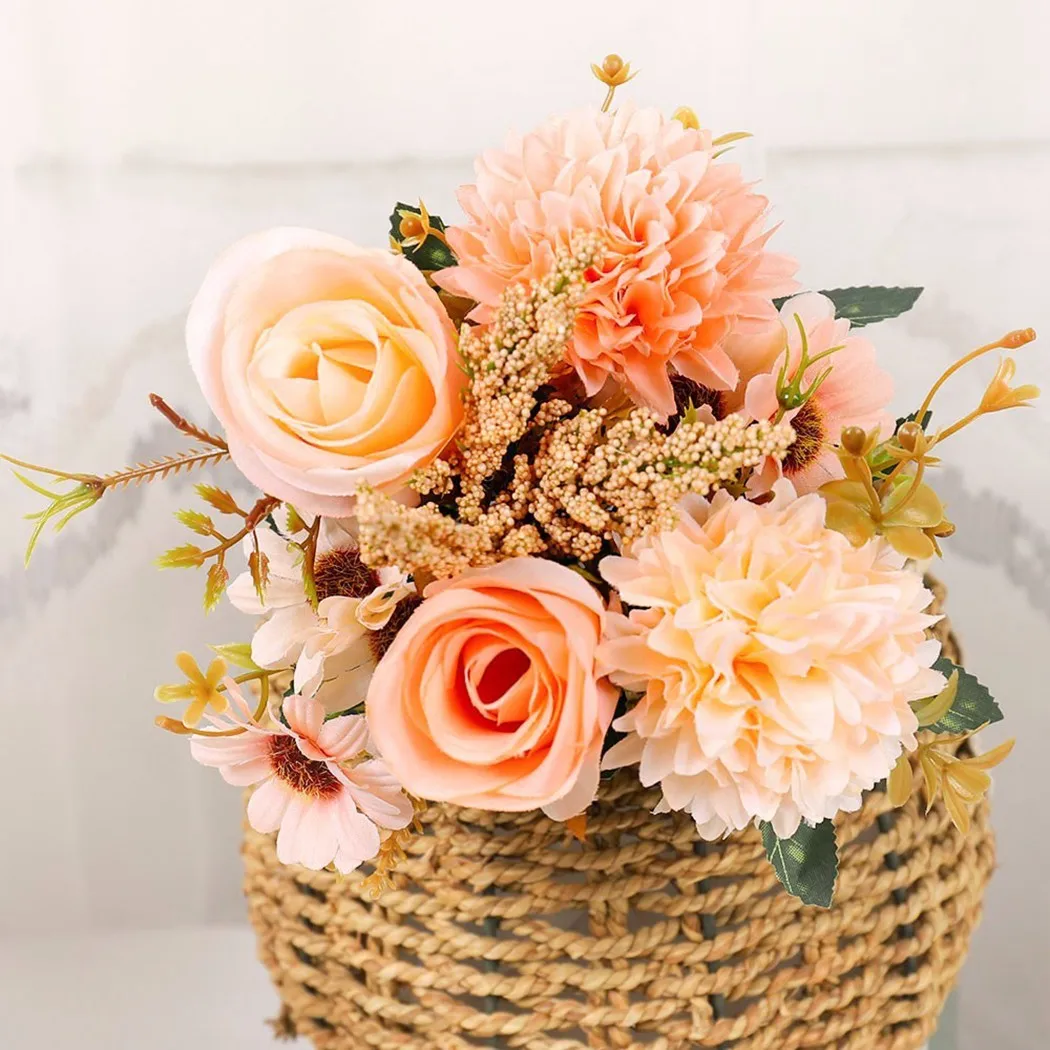 Artificial Flowers Rose Small Daisy Ball Chrysanthemum Wedding Simulation Bouquet Artificial Handmade Fake Flower Home Decro
Artificial Flowers Rose Small Daisy Ball Chrysanthemum Wedding Simulation Bouquet Artificial Handmade Fake Flower Home Decro