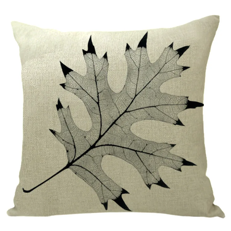 45x45 см подушка с принтом в виде кленовых листьев Женская декоративная Обложка