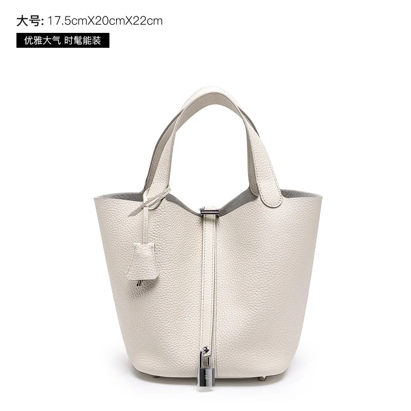 Vegetable basket leather women's bag 2020 bag women's new top layer leather tote mother bag bucket bag women's Bag Fashion
Vegetable basket leather women's bag 2020 bag women's new top layer leather tote mother bag bucket bag women's Bag Fashion