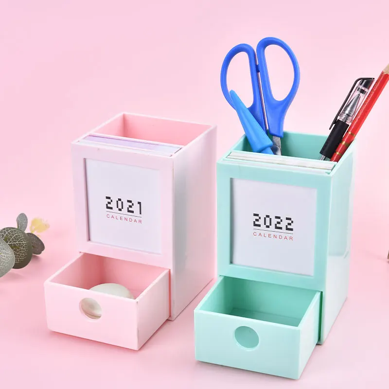 Calendar 2022 Creative Desk Calendar Pen Holder Desktop Organizer Stationery Storage Business Office Desk Decoration
Calendar 2022 Creative Desk Calendar Pen Holder Desktop Organizer Stationery Storage Business Office Desk Decoration