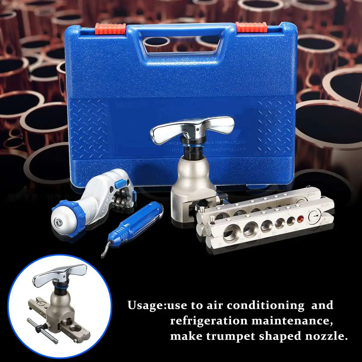 Drillpro Alloy Steel Pipe Expander Refrigeration Eccentric Cone Ratchet Flaring Flare Tool Kit Woodworking Metal Extension Tools
Drillpro Alloy Steel Pipe Expander Refrigeration Eccentric Cone Ratchet Flaring Flare Tool Kit Woodworking Metal Extension Tools