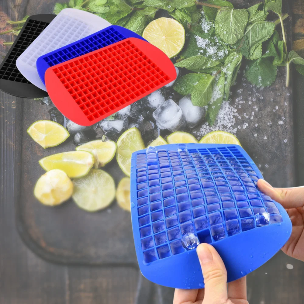 160 Ice Cubes Frozen Mini Cube Silicone Ice Mold Mould Tray Kitchen Tool (Random Color)
160 Ice Cubes Frozen Mini Cube Silicone Ice Mold Mould Tray Kitchen Tool (Random Color)