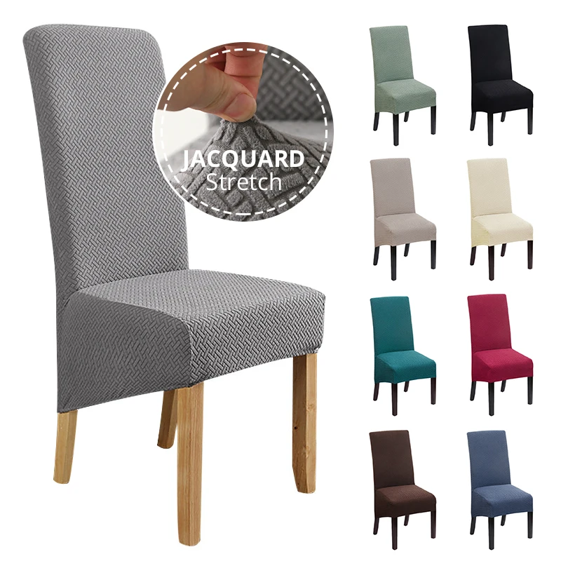Chair Cover Jacquard Dining Stretch Spandex Elastic Long Back Chair Slipcover Case for Chairs Kitchen Banquet
Chair Cover Jacquard Dining Stretch Spandex Elastic Long Back Chair Slipcover Case for Chairs Kitchen Banquet