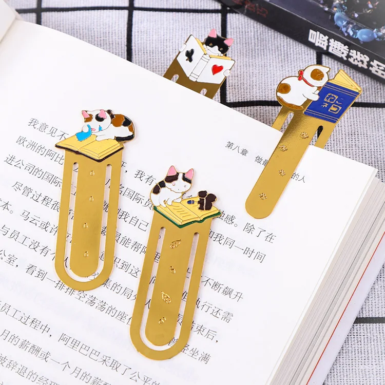 MINKYS 3pcs/lot Cute Cat Metal Bookmark Animal Paper Clip Decorative Bookmark Binder Clips Kawaii School Stationery Gift
MINKYS 3pcs/lot Cute Cat Metal Bookmark Animal Paper Clip Decorative Bookmark Binder Clips Kawaii School Stationery Gift