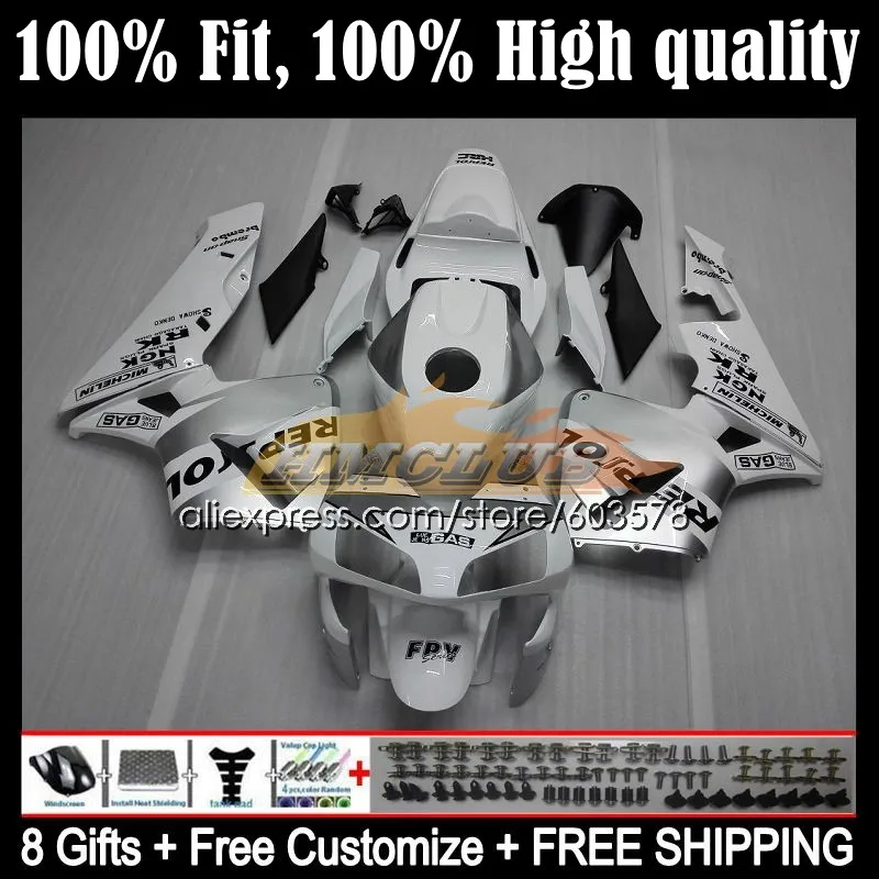 Injection For HONDA CBR 600RR 600F5 CBR600RR 82CL.6 CBR600F5 CBR 600 RR F5 03 04 CBR600 RR 2003 2004 OEM Fairings Repsol silver
Injection For HONDA CBR 600RR 600F5 CBR600RR 82CL.6 CBR600F5 CBR 600 RR F5 03 04 CBR600 RR 2003 2004 OEM Fairings Repsol silver
