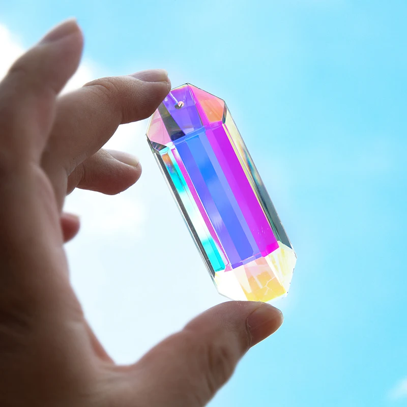 H&D 76mm Crystal Suncatcher Colorful Hexagone Hanging Chandelier Prism Pendant Home Garden Wedding Decoration Figurine DIY Craft
H&D 76mm Crystal Suncatcher Colorful Hexagone Hanging Chandelier Prism Pendant Home Garden Wedding Decoration Figurine DIY Craft