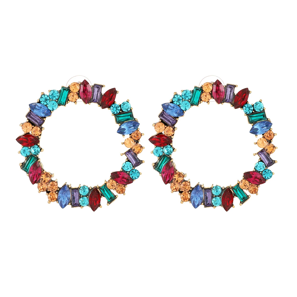 Ztech Big Round Circle Stud Earrings For Women Luxury Blue/Black Crystal Fashion Jewelry Korean Accessories Gifts Wholesale
Ztech Big Round Circle Stud Earrings For Women Luxury Blue/Black Crystal Fashion Jewelry Korean Accessories Gifts Wholesale