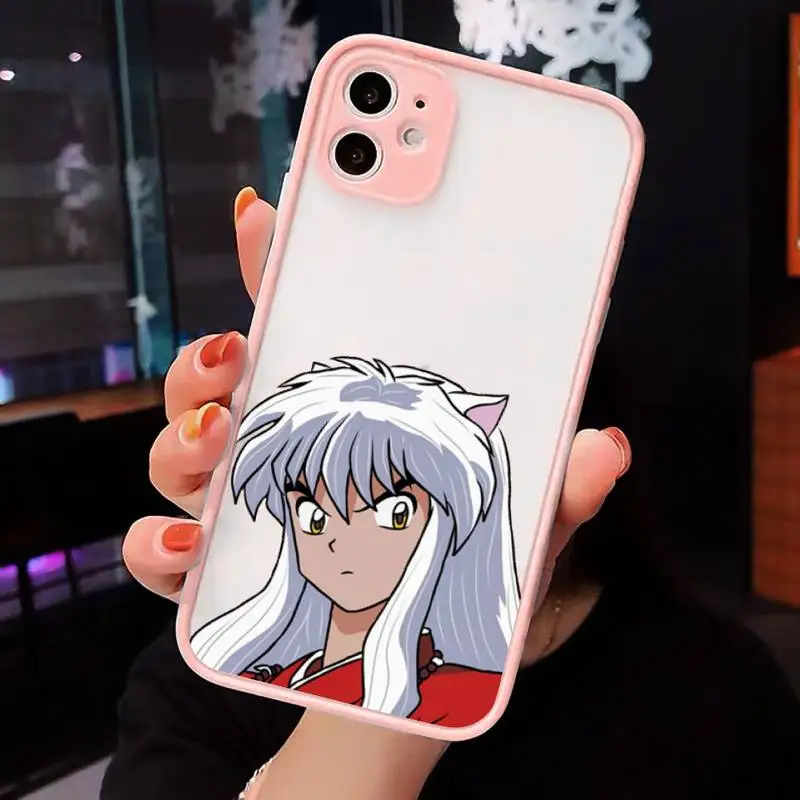 Anime Inuyasha Phone Case For iPhone 12 11 Mini Pro XR XS Max 7 8 Plus X Matte transparent Pink Cover
Anime Inuyasha Phone Case For iPhone 12 11 Mini Pro XR XS Max 7 8 Plus X Matte transparent Pink Cover