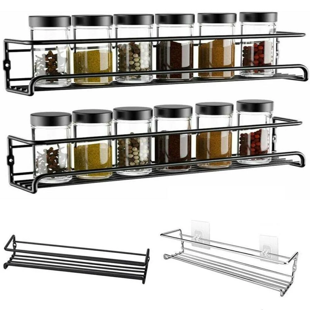 2PCS Hanging Shelf Spice Shelf Wall-Mounted Rack Cupboard Doors Home Kitchen Utensils
2PCS Hanging Shelf Spice Shelf Wall-Mounted Rack Cupboard Doors Home Kitchen Utensils