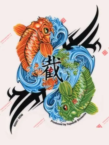 PAIR ( LUCKY KOI YIN YANG STICKERS/DECALS for Car Car Window Body Decorative Stickers Accessories
PAIR ( LUCKY KOI YIN YANG STICKERS/DECALS for Car Car Window Body Decorative Stickers Accessories