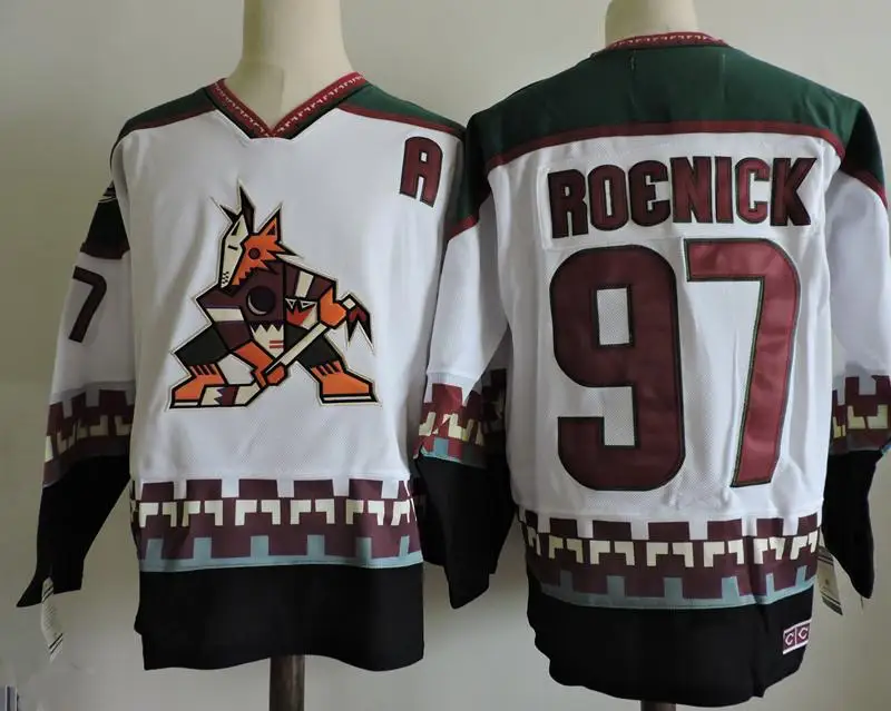Phoenix Coyotes 97 Jeremy Roenick 99 Wayne Gretzky MEN'S Hockey Jersey Embroidery Stitched Customize any number and name
Phoenix Coyotes 97 Jeremy Roenick 99 Wayne Gretzky MEN'S Hockey Jersey Embroidery Stitched Customize any number and name