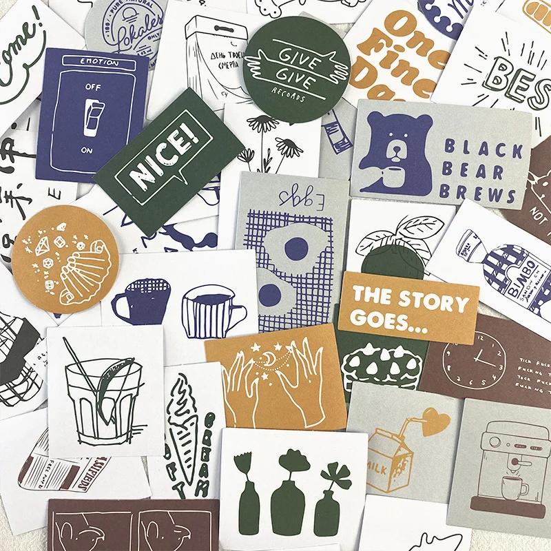 60 INS Style Kawaii Stickers aesthetic Cartoon lines Decorative Scrapbooking Sticker Diy Diary Album Stationery Collage material
60 INS Style Kawaii Stickers aesthetic Cartoon lines Decorative Scrapbooking Sticker Diy Diary Album Stationery Collage material