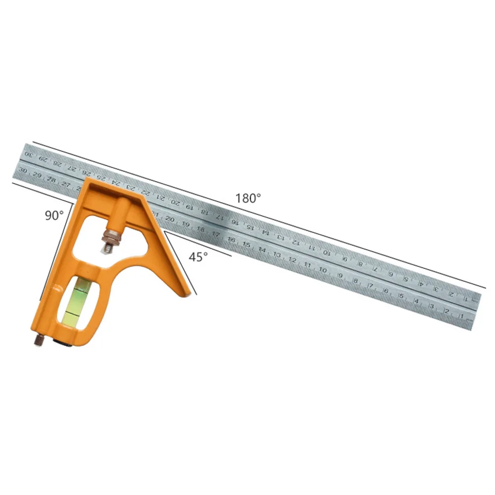 300mm (12") Adjustable Engineers Combination Try Square Set Right Angle Ruler
300mm (12") Adjustable Engineers Combination Try Square Set Right Angle Ruler