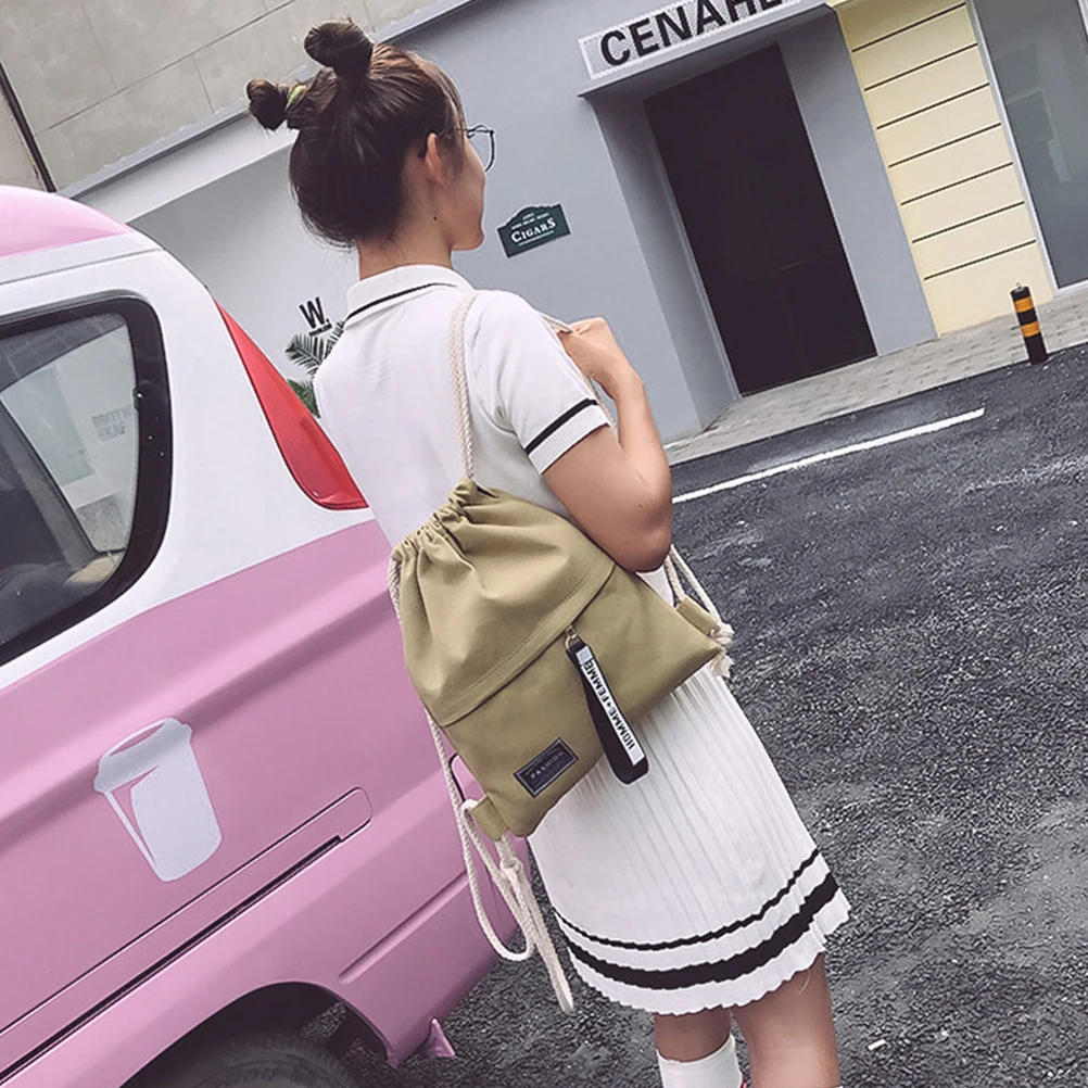 Canvas Drawstring Backpack Fashion School Gym Drawstring Bag Casual String Knapsack School Back Pack For Teenager Women
Canvas Drawstring Backpack Fashion School Gym Drawstring Bag Casual String Knapsack School Back Pack For Teenager Women