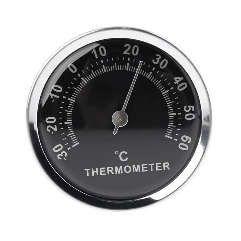 

Мини-термометр диаметром 58 мм, Аналоговый термометр из алюминиевого сплава с двусторонней наклейкой