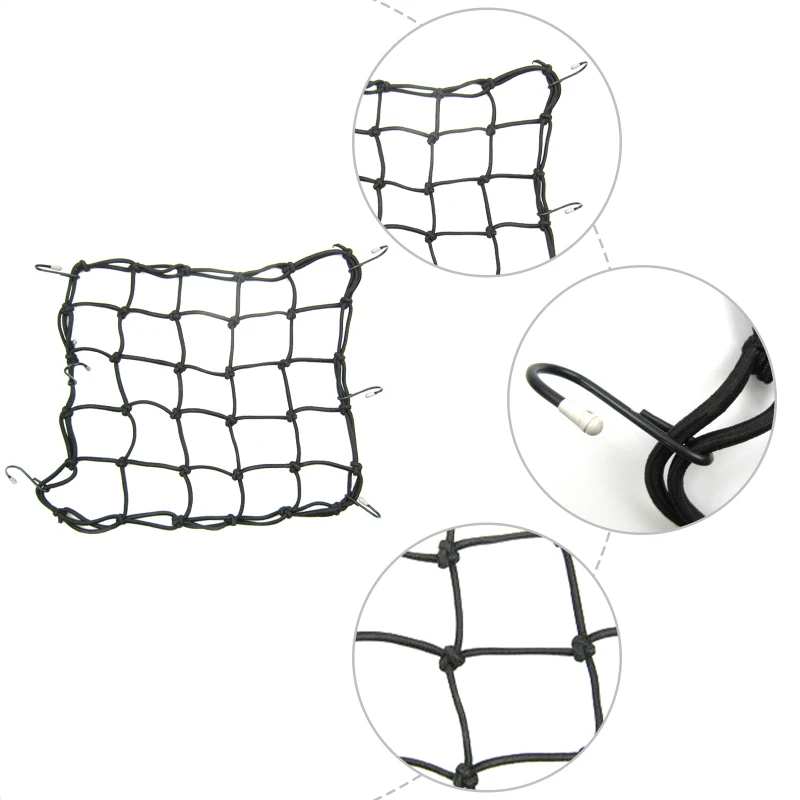New Arrival Elastic Bungee Cargo Baggage Wrapping Net With 6 Hooks For Rear Bicycle Bag Basket Bicycle Bicycle Accessories
New Arrival Elastic Bungee Cargo Baggage Wrapping Net With 6 Hooks For Rear Bicycle Bag Basket Bicycle Bicycle Accessories